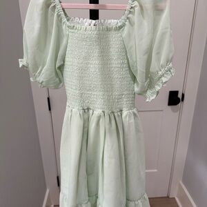 Mint Green Kids Dress